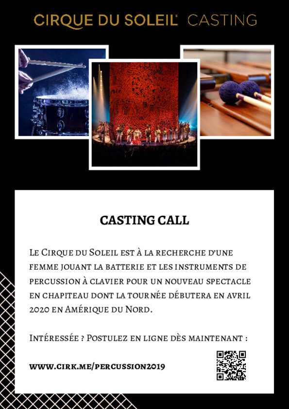 Cirque du Soleil-Casting Call