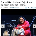 DHOAD Gypsies From Rajasthan Artistic Director Rahis Bharti and Tabla Player live in Sziget Festival