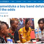 Wamwiduka - A boy band defying all the odds