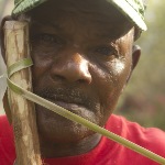 Pampe y su arco de boca, Islas del Rosario, Cartagena