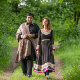 Tauseef and Gwyneth walking in Hafod, St Hilary, where Ghazal and Welsh folk first met! Photo by Sukh and Mindy