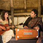 Gwyneth and Tauseef in the Round House, St Hilary. Photo by Sukh and Mindy