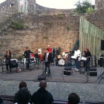 the band in a castel