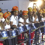 RASPO Steel Orchestra compete in Notting Hill Carnival's 2018 National Panorama Steelband Championship - image by Pan Podium