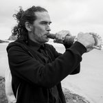 Rob Thorne plays pūtātara, a traditional Māori conch horn