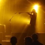 Rob Thorne plays pūkāea, a traditional Māori wooden horn