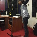 Prince Nyanyo Afrodess in the studio