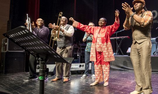 Calypso Rose receives the WOMEX 16 Artist Award, by Yannis Psathas