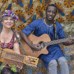 AMADOU DIAGNE AND PRODUCER GRISELDA SANDERSON. Photo: Neil Cooper