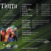 Tierra - Songs by Cuban Women - Back Cover