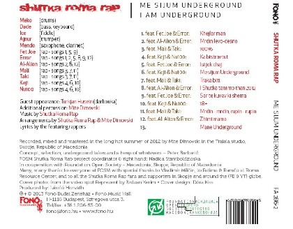 Me sijum Underground (CD) - Shutka Roma Rap