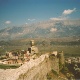 Stage and mountain in Gjirokastër 2004, (c) Ardian Ahmedaja