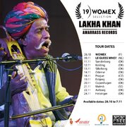 Lakha Khan WOMEX 2019 Showcase Artist on Europe tour Oct-Nov