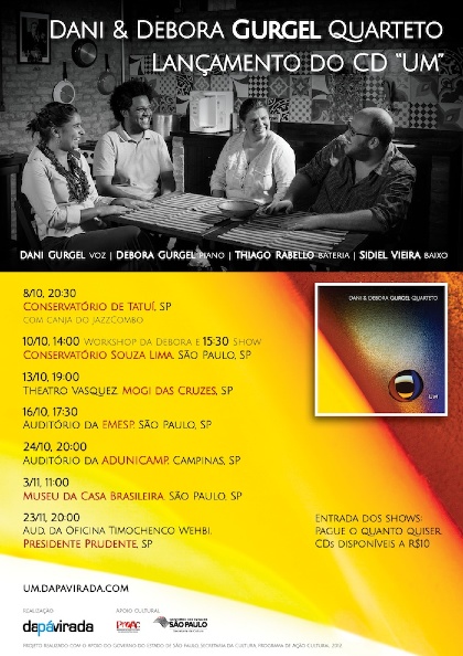 Dani & Debora Gurgel Quarteto - 2013 São Paulo state tour