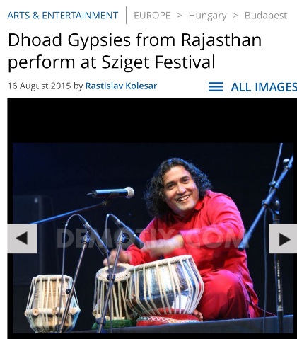 DHOAD Gypsies From Rajasthan Touring in Europe 2015/2016