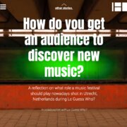 How do you get an audience to discover new music?