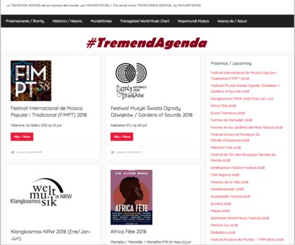 #TremendAgenda: The live world music online tremendous agenda is born!