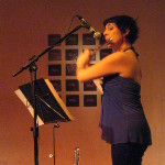 Paulina Fain playing at the official featuring of the first CD "+ Tango" in Buenos Aires