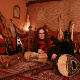 Amir-John Haddad with some of his instruments