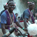 Boureima "Diaka" and Penegue Diabate dancing