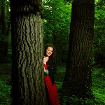 Natasa in the woods, by Lukas Beck