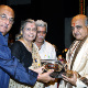 Pandit Sadanand Naimpalli, accepting award.
