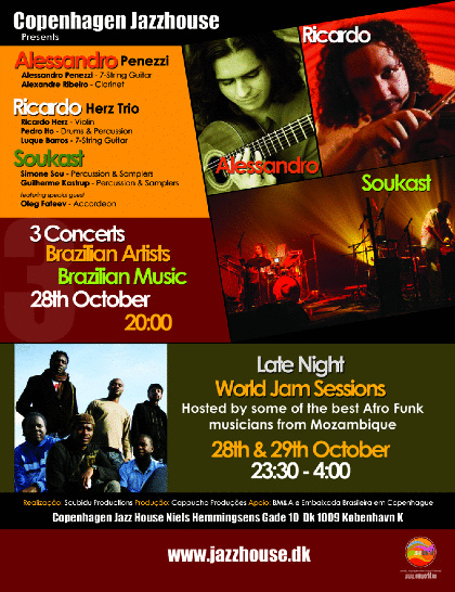 3 Brazilian Bands & Jam Sessions - hosted by the Grooviest Gang of Mozambique