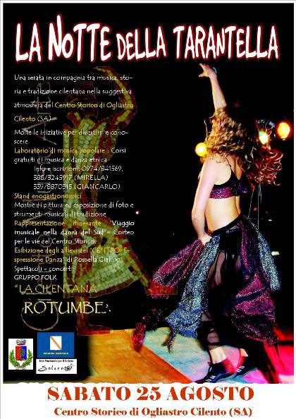 La Notte della Tarantella - Tarantella form Napoli (Naples) has its highlight in this Festival