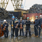 Orchester im Treppenhaus