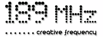 189 Mhz Creative Frequency Logo